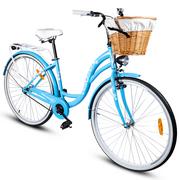 Rowery - Rower Miejski MalTrack Citybike Dreamer 1-speed Light Blue 28" + Koszyk Biały - miniaturka - grafika 1
