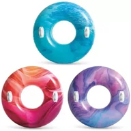 Materace dmuchane i koła do pływania - Koło do pływania z uchwytem 114cm MIX - Intex - miniaturka - grafika 1