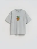 Koszulki dla chłopców - Reserved - T-shirt Star Wars - ciemnoszary - miniaturka - grafika 1