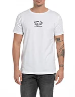 Koszulki męskie - Replay Męski t-shirt M6564B.000.2660, 1 biały, XS - miniaturka - grafika 1