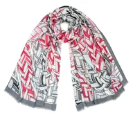 Apaszki i szaliki damskie - Szalik Damski Wiosenny Kolorowy Cienki Miękki Casualowy Elegancki Pareo - miniaturka - grafika 1