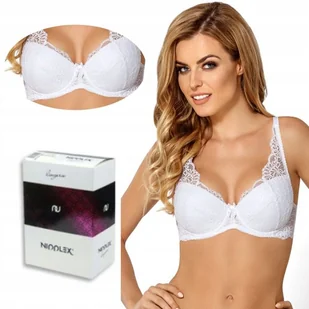 ﻿Nipplex biustonosz push-up Claudia biały 75D - Biustonosze - miniaturka - grafika 1