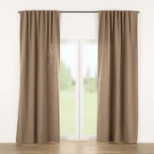 Zasłony - Zasłona gotowa na taśmie marszczącej 140x280cm light brown 1 szt. - miniaturka - grafika 1
