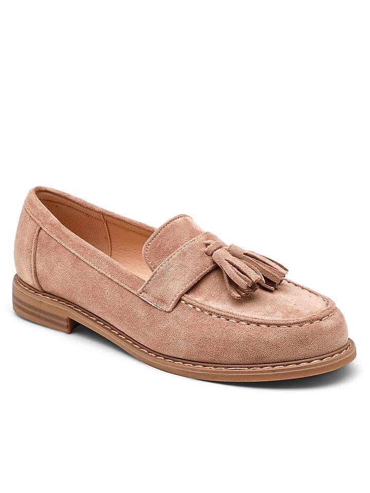Sixth Sens Mokasyny w kolorze khaki