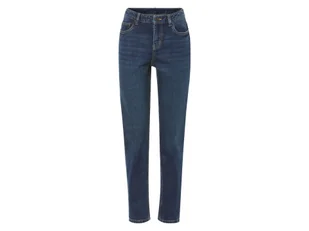 esmara® Jeansy damskie z bawełny, Straight Fit (Niebieski, 34 (reg. Länge)) - Spodnie damskie - miniaturka - grafika 1