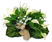 Sztuczne kwiaty - STROIK NA POMNIK KOMPOZYCJA KWIATOWA NA GRÓB - miniaturka - grafika 1