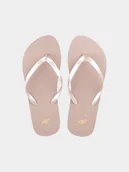 Klapki i japonki damskie - Japonki na lato i plaże damskie 4F 4FMM00FFLIF018A-82S Brązowy - miniaturka - grafika 1