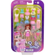 Lalki dla dziewczynek - Polly Pocket Lalka + ubranka asortyment Jcb22 Mattel - miniaturka - grafika 1