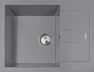 Zlew PLADOS ELEGANCE 65.10 TITANIUM METAL (szary metalik 42) (AM651042) - Zlewozmywaki - miniaturka - grafika 1