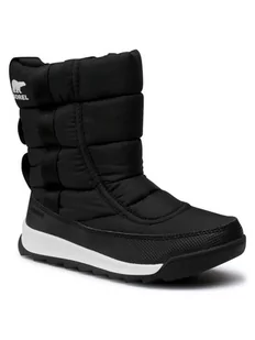 Sorel Śniegowce Youth Whitney II Puffy Mid NY3873 Czarny - Buty dla dziewczynek - miniaturka - grafika 1