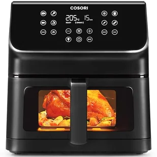 COSORI Frytkownica powietrzna 6,2 l z oknem, frytkownica powietrzna z 12 funkcjami(pieczenie i pieczenie), wyświetlacz One-Touch, regulowany czas i temperaturę 75-205 ℃, 30 przepisów papierowych i 50 - Frytkownice - miniaturka - grafika 1