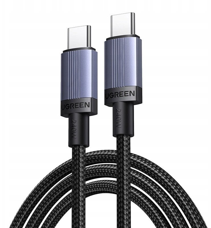 Kabel USB Ugreen Kabel USB-C do USB-C PD 100W 5A 1m - czarny