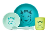 Miseczki i talerzyki dla dzieci - Żyrafa Sophie - Silikonowy zestaw do jedzenia FreshTouch - miniaturka - grafika 1