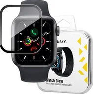 Akcesoria do smartwatchy - Braders Szkło Hybrydowe do Apple Watch 6 / 5 / 4 / SE 44mm czarny - miniaturka - grafika 1