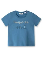 Kaftaniki dla niemowląt - Sanetta Kidswear Koszulka w kolorze niebieskim - miniaturka - grafika 1