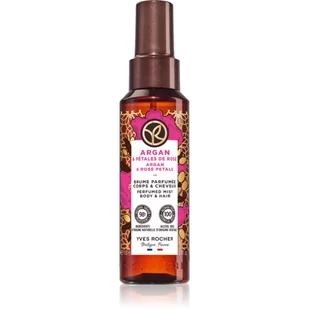 Yves Rocher Bain de Nature perfumowany spray do ciała i włosów dla kobiet Argan & Rose Petals 100 ml - Wody i perfumy damskie - miniaturka - grafika 1