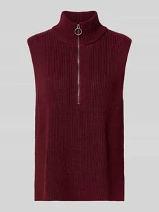Bezrękawnik ze stójką i zamkiem błyskawicznym model ‘Julia’ - Swetry damskie - miniaturka - grafika 1