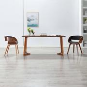Krzesła - vidaXL Krzesło jadalniane z drewnianą ramą, szare, obite tkaniną - miniaturka - grafika 1