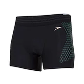 Kąpielówki męskie - Speedo Męskie zwierzaki One Placement Aquashort kąpielowe wielokolorowa Schwarz/Leuchtend Grün/Rosa-gold 28 - miniaturka - grafika 1