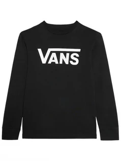 Bluzy dla chłopców - Vans Bluzka Classic Ls VN000XOI Czarny Classic Fit - grafika 1