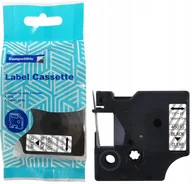 Etykiety do drukarek - Taśma DYMO D1 45010 12mm x 7m S0720500 czarny na przezroczystym zamiennik ZDT-D145010 - miniaturka - grafika 1