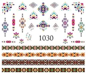 Ozdoby do paznokci - Naklejki wodne na paznokcie - nr 1030 - miniaturka - grafika 1