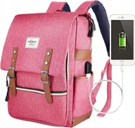 Torby na laptopy - Plecak Na Laptopa Miejski 15.6 Zaino Ładowarka Usb Puersit - miniaturka - grafika 1