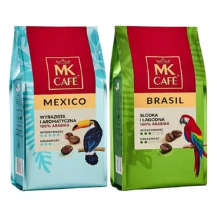 ZESTAW Kawa ziarnista MK Cafe Brasil 100% Arabika 400g MK Cafe Mexico 400g - Kawa - miniaturka - grafika 1