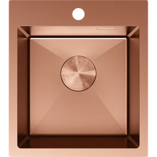 Mexen Solix zlewozmywak stalowy 1-komorowy 400 x 450 mm, miedź - 6401401000-65 - Zlewozmywaki - miniaturka - grafika 1