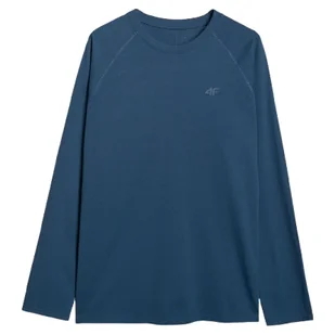 Koszulka męska 4F Longsleeve M474 Rozmiar: M / Kolor: niebieski - Koszulki sportowe męskie - miniaturka - grafika 1