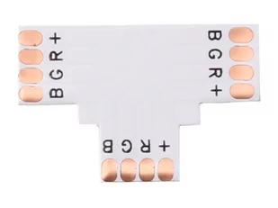 Złączka taśmy LED PCB 10mm RGB T - Taśmy LED - miniaturka - grafika 1