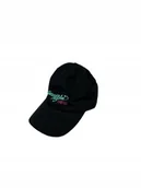 Czapki i chusty sportowe męskie - Czarna czapka z daszkiem napisy One Size Uni - miniaturka - grafika 1