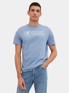 Tom Tailor T-Shirt 1035611 Błękitny Regular Fit - Koszulki męskie - miniaturka - grafika 1