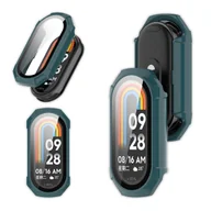 Akcesoria do smartwatchy - Etui 2w1 + szkło Vanfone do Xiaomi Mi Band 8, zielone - miniaturka - grafika 1