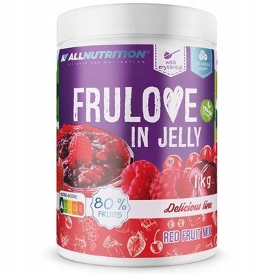 Owoce w Żelu Allnutrition In Jelly Frulove 1kg mieszanka owoców czerwonyh