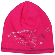 Szaliki i chustki dla dzieci - Bawełniana Czapeczka Dziewczęca We Love Unicorns Czarna 46-48Cm Yo! Club - miniaturka - grafika 1