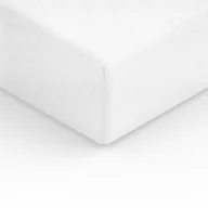 Prześcieradła - Spod Igły i Nitki Prześcieradło Frotte z gumką 160x200 cm białe - miniaturka - grafika 1