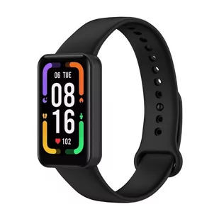 Opaska Pasek Bransoleta Smooth Xiaomi Redmi Smart Band Pro Czarna - Akcesoria do smartwatchy - miniaturka - grafika 1