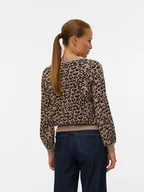 Swetry damskie - Vero Moda Sweter w kolorze beżowym - miniaturka - grafika 1