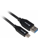 Kable USB - Kabel USB 3.2 Gen 2, wtyk USB-A > wtyk USB-C (czarny, 1 metr) - miniaturka - grafika 1