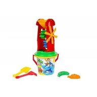Zabawki do piasku - Zestaw do piasku 6 Wiaderko z młynkiem i akcesoriami TechnoK 0113 p12 Maksik - miniaturka - grafika 1
