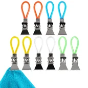 Wieszaki łazienkowe - Vilde Klipsy Na Ręczniki Ścierki Haczyki Wieszaki 8 Szt. - miniaturka - grafika 1