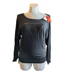 Guess Jeans Bluza Damska Bez Kaptura, Rozmiar Xs Oryginał - Bluzki damskie - miniaturka - grafika 1