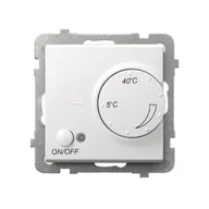 Inne akcesoria elektryczne - Ospel Regulator temperatury podłogowy SONATA - biały mat - miniaturka - grafika 1