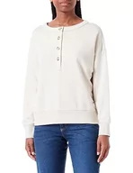Bluzy damskie - Lee Henley SWS bluza damska, beżowy, S - miniaturka - grafika 1