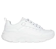 Trampki damskie - Skechers Damskie trampki D'LUX Walker 2.0 Golden Step, białe, 40 EU, biały, 40 EU - miniaturka - grafika 1