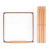 Wyposażenie pokoiku dziecięcego - Childhome Podwyższenie do krzesełka Evolu 2 Natural/Rust - miniaturka - grafika 1