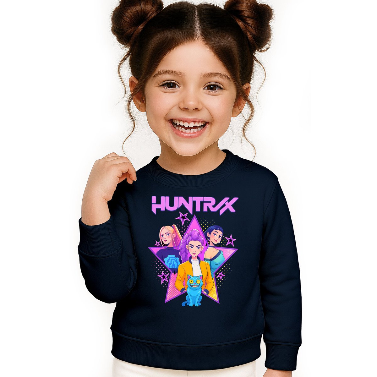 BLUZA DZIECIĘCA KPOP DEMON HUNTERS HUNTRIX 104 BAWEŁNIANA JAKOŚĆ