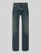 Spodnie męskie - Jeansy o kroju straight fit z naszywką z logo model ‘Mosa’ - miniaturka - grafika 1