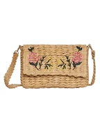 Torebki damskie - Pieces Torebka w kolorze jasnobrązowym - 25 x 15 x 6 cm - miniaturka - grafika 1